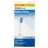 CVS Health Sonic Clean Replacement Brush Heads, 3