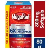 Schiff MegaRed Advanced 3x Triple Absorption Softg