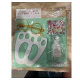 Easter Bunny Evidence Kit - Pawprint Stencils, Gla