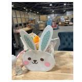 Bunny Easter Basket - Felt Material, Carrot Hair C