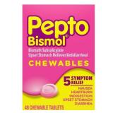 Pepto-Bismol 5 Symptom Stomach Relief Chewable Tab