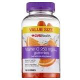 CVS Health 250 MG Vitamin C Gummies, 150 CT, Twin