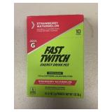 Fast Twitch Energy Drink Mix Powder Strwbrry Water