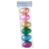 Cottondale Metallic Matte Easter Eggs, 6 Ct