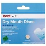 CVS Health Dry Mouth Discs with Xylitol, Mint, 40