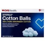 CVS Health Sterile Cotton Balls, 130 CT
