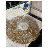 New 48 Gold Multi-color Glitter Donut Pool Float