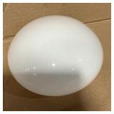 New White Opaque Domed Light Globe Shade