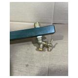 Green Outdoor Water Spigot Post w Brass Faucet