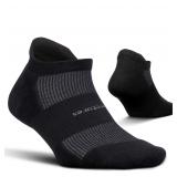Feetures Black Max Cushion No-Show Athletic Socks