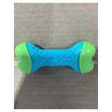 KONG Goodie Bone Dog Toy Blue Green New Open-Pa...