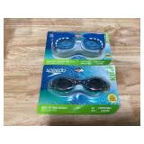 Speedo Kids Shark Swim Goggles 3-6 Yrs Blue