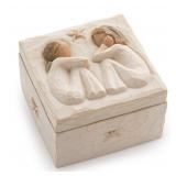 Willow Tree decorative box 3x3x2 inches