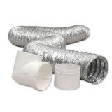 Everbilt 4 in. x 8 ft. Dryer Duct Connector Kit