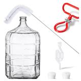 Suzile 3 Gallon Clear Glass Carboy Set