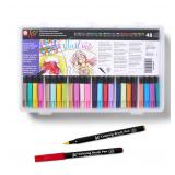 SAKURA Koi 48-Pc Coloring Brush Pen Set