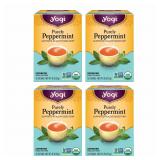Yogi Purely Peppermint Herbal Tea 64 Count