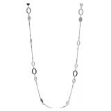 Nine West Silver Tone Strand Necklace 42