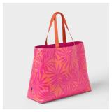 Open Story PinkCoral Reversible Tote Bag