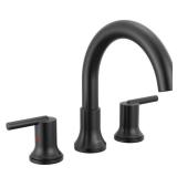 DELTA Matte Black Roman Tub Faucet