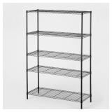 Brightroom 5-Tier Black Wire Shelving