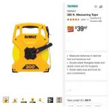 DEWALT 300ft Measuring Tape