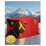 Garvee 3-4 Person Pop Up Ice Fishing Shelter