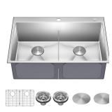 Kraus 33in Double Bowl Sink