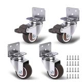 ZUOFANG 1.25 Swivel Casters Set 4