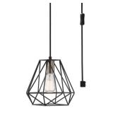 Hampton Bay 1-Light Pendant 10 in.
