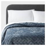 Threshold FullQueen Velvet Quilt