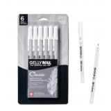 SAKURA Gelly Roll White Gel Pens 6-Pack