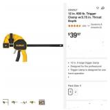 DEWALT 12in Trigger Clamp
