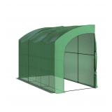 Home-Complete Green Lean-to Greenhouse 10x5x7ft
