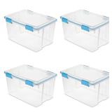 Sterilite Storage Bins 54QT 4-Pack Clear