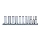 Husky 12 in. Drive Metric Socket Set 11pc