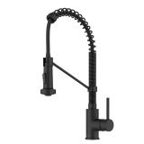 Kraus Matte Black 18 Kitchen Faucet