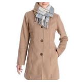 London Fog Wool Scarf Coat M