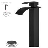 Matte Black Bathroom Vessel Faucet