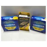 Tampax Tampons  Futuro Stockings