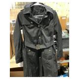 London Fog Womens Black Trench Coat PS