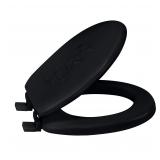 Bath Bliss Soft Standard Round Toilet Seat Black