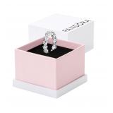 PANDORA Row of Hearts Eternity Ring Size 52