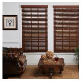 Perfect Lift Faux Wood Blinds 2in Slats 34x64