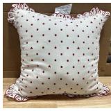 Ruffle Heart Pillow