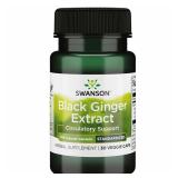 Swanson Black Ginger 100mg 30 Capsules