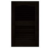 Builders Edge Louvered Shutters 12x36 Black