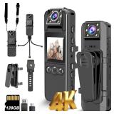 KSADBOSSBO 4K Body Cam 128GB Black