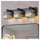 7in. 3-Light Crystal Vanity Light