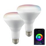 Satco BR30 WiFi Smart LED Bulb 2-Pack